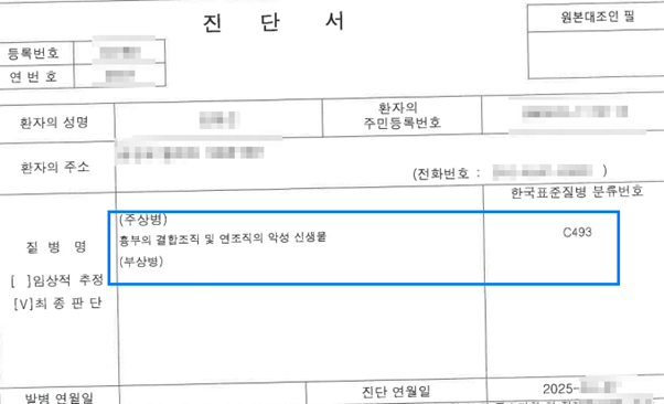 [C44,C49]  DFSP(융기성피부섬유육종) 손해사정사례 이루다 성공사례 썸네일